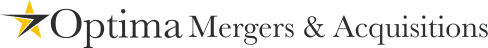 optimia mergers & acquisitions symbol branding