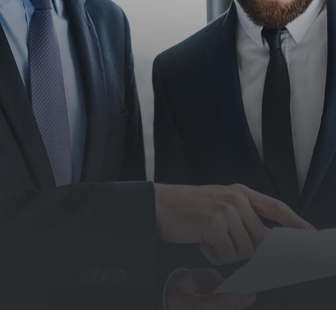 business people with dark overlay